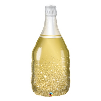 Qualatex 39" Bottle Golden Bubbly Wine Bottle