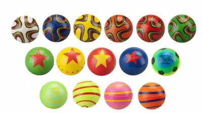 Fun Design Ball 6.3cm 4 Assorted