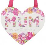 Mum Heart Plaque In Gift Box