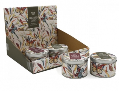 Butterfly Scented Tin Candle