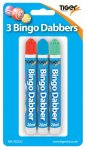 Tiger Pack Of 3 Bingo Dabbers-Blister Packed