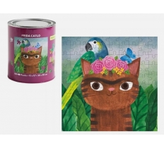 G Frida Catlo Artsy Cats 100pc Puzzle in Tin