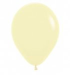 Sempertex 12" Pastel Matte Yellow Latex Balloons 50 Pack