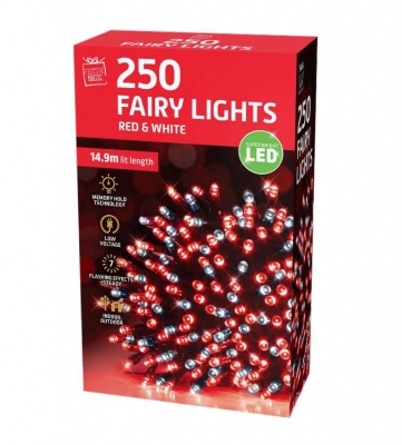 LED FAIRY LIGHTS 250 RED-WHITE