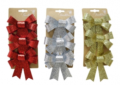 Luxury Glitter Deluxe Bow ( 3 Pieces )