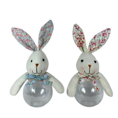 Easter Rabbit Sweet Candy Jar 6 x 4.5 x 11" ( Assorted )