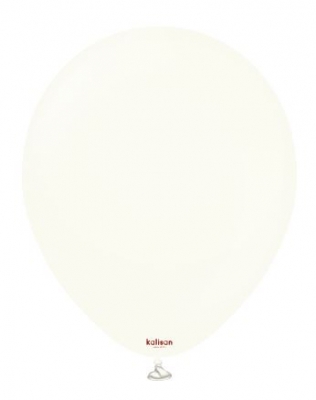 Kalisan 18" Retro White Latex Balloon 25 Pack