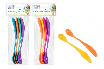 First Steps Long Handle Weaning Spoons 4 Pack