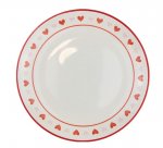 Valentines Day Heart Printed Plate 26cm