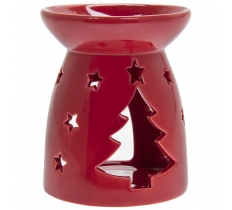 Christmas Tree Wax / Oil Warmer Red