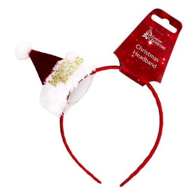 Headband With Santa Hat