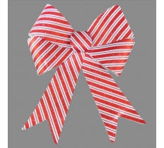 GIANT CANDY CANE BOW 37X49CM