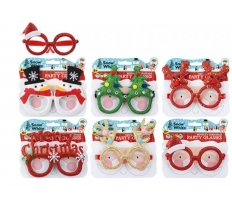 Novelty Christmas Party Glasses Assorted