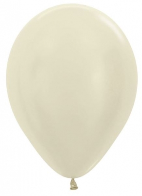 Sempertex Satin Ivory 5" Latex Balloons 100 Pack