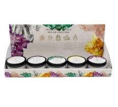 Wellbeing & Health Tin Candle With Crystals