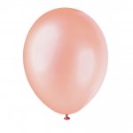 12" Premium Pearlized Balloons Rose Gold Pack Of 8