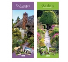 2025 Calendar Super Slim Cottages & Gardens