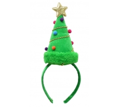 Christmas Tree Velvet Headband