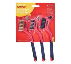 Amtech 3 Pack 2 In 1 Brush Set