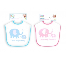 First Steps Baby Bib 30 x 20cm ( Assorted Colours )