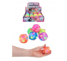 Ball Disco Pop It W/light 6cm Assorted Colours