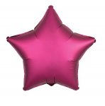 Amscan Silk Lustre Pomegranate Star Standard Foil Balloons