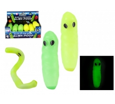 Glow In The Dark Alien Space Poop With Eyes 14cm