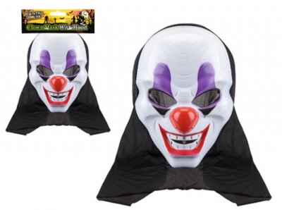 Halloween Clown Mask With Hood