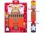 Christmas Make Your Own 12" Nutcracker Crackers 6 Pack