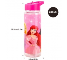 Princess Drinking Bottle with Straw 650ml