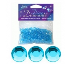 6mm D [[144]]cor Diamante Diamonds 28G Pearl Blue