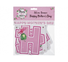 180CM HAPPY MOTHERS DAY BANNER