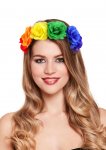 Rainbow Pride Flower Headband