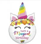 Mighty Birthday Unicorn 33" Single Pack