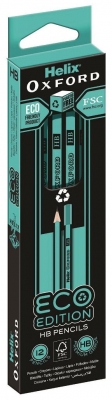 Helix Oxford Eco Hb 12 Pencils Blue