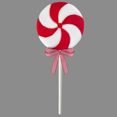 60CM LOLLIPOP RED/WHITE