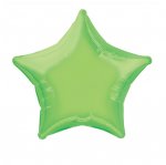 Solid Star Foil Balloon 20" Lime Green