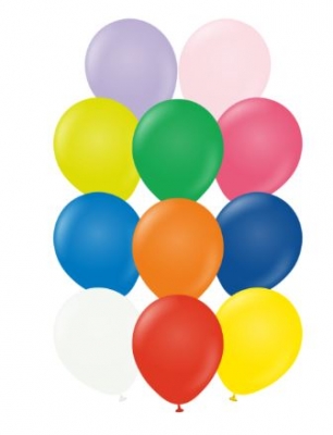 Kalisan 12" Standard Mix Latex Balloon 100ct