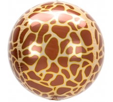 Animalz Giraffe Print Orbz Foil Balloons G20