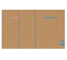 Silvine Recycled Kraft A4 Twinwire Notebook 80Gsm 120 Pages