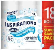 Freedom 2Ply Toilet Roll Soft White ( 18 Pack X 2 )