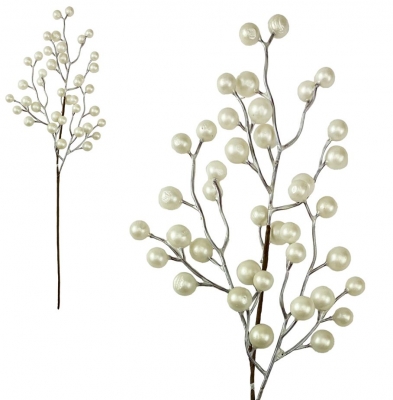 Pearl Berry Stem 50cm