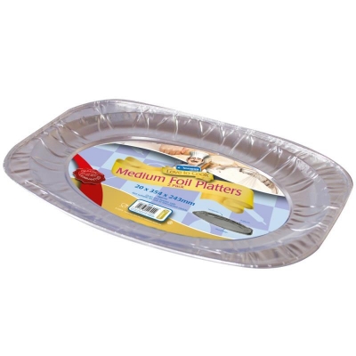 14" ( 36cm ) Foil Food Platters 2 Pack