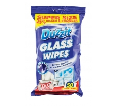 Duzzit Extra Strong Glass Wipes 50 Pack