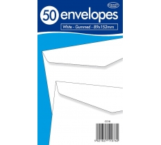 County White Gummed ( 89mm X 152mm ) 50 Pack