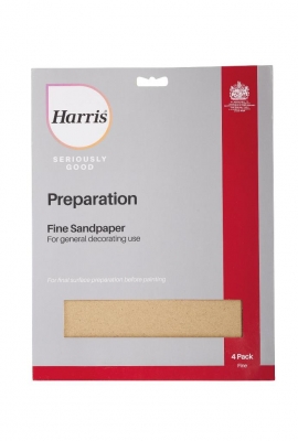 Harris Seriously Good Fine Sandpaper 4 Pack