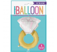 Diamond Ring Giant Foil Balloon 32"