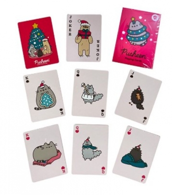 Christmas Pusheen the Cat Standard Playing Card Deck