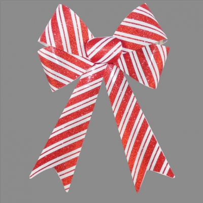 Candy Cane Bow 22 x 32cm