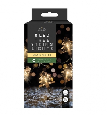 Xmas Tree String Lights - 8 LEDs